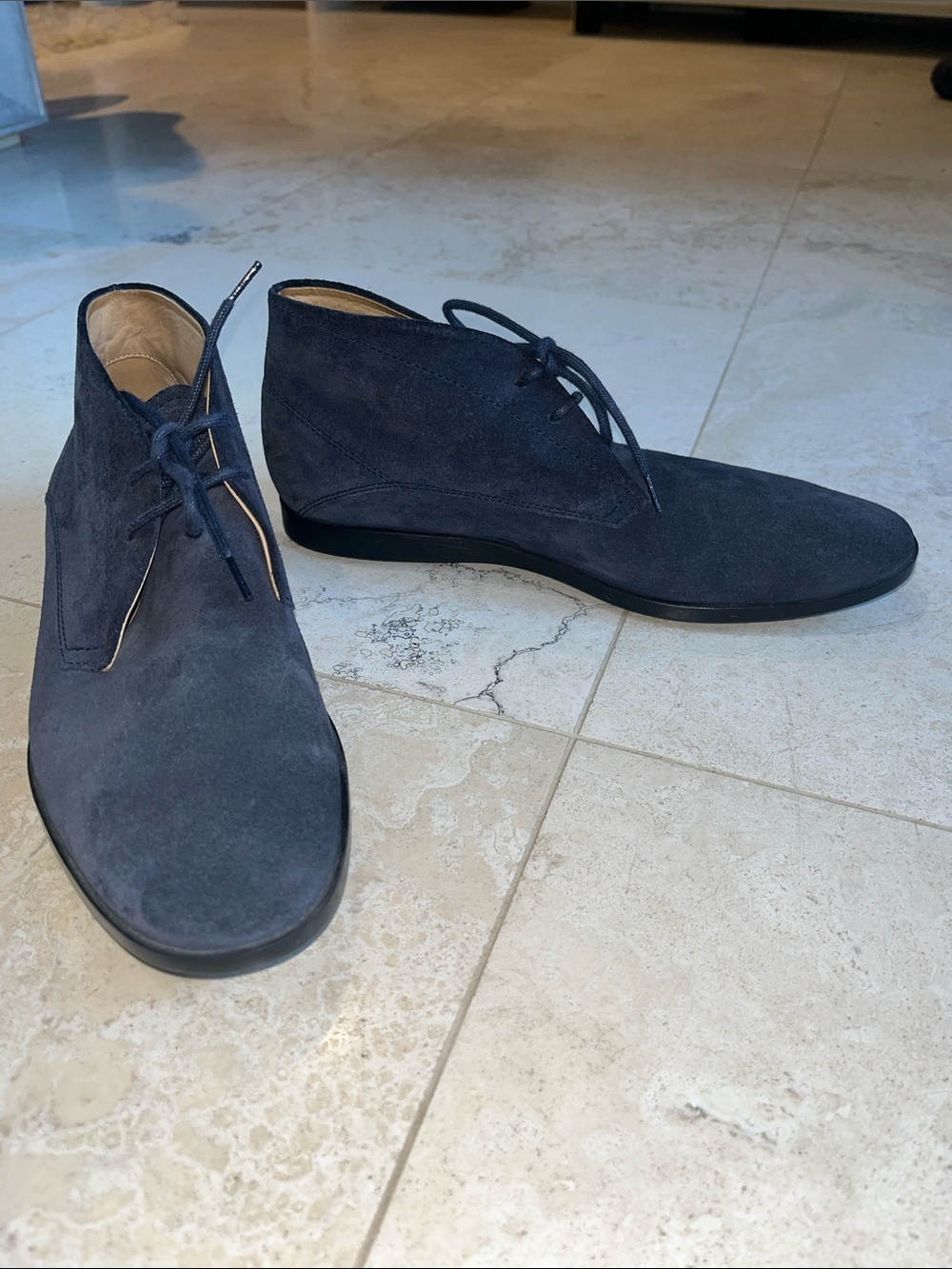 Tod's Navy Suede Chukka Desert Boots Sz 5.5 Men’s/7 women
